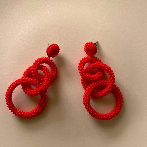 Anthropologie beaded statement earrings